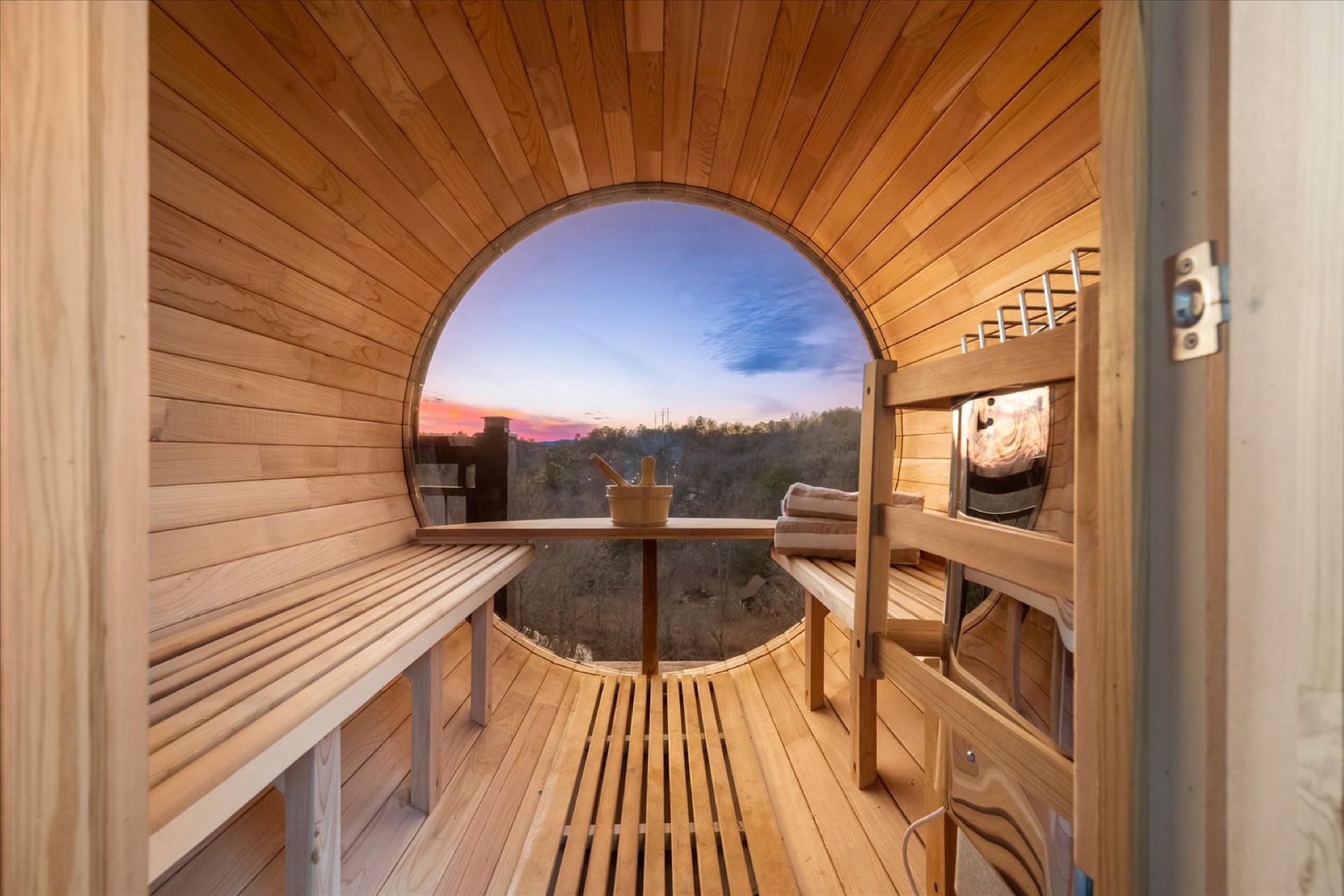 Inside the Sauna